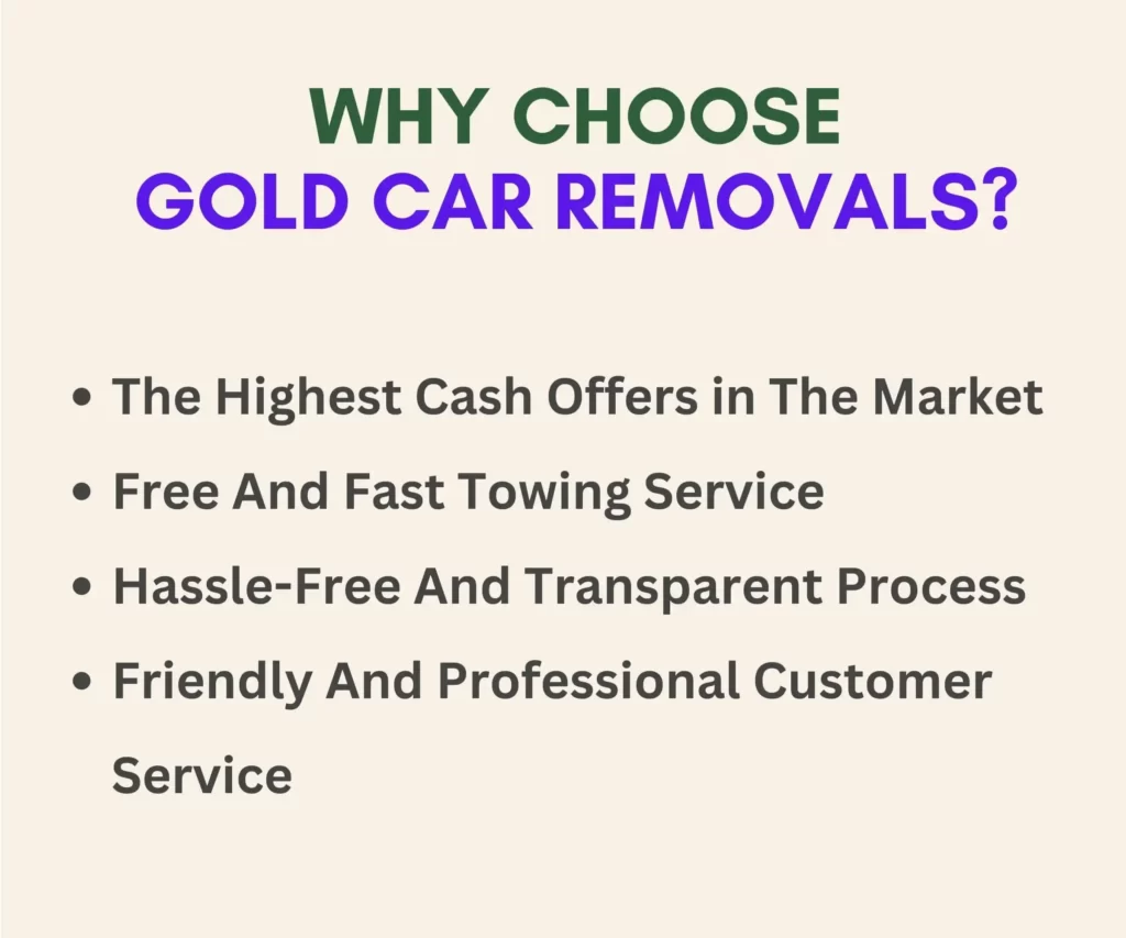 why choose Gold Car Removals over competitors