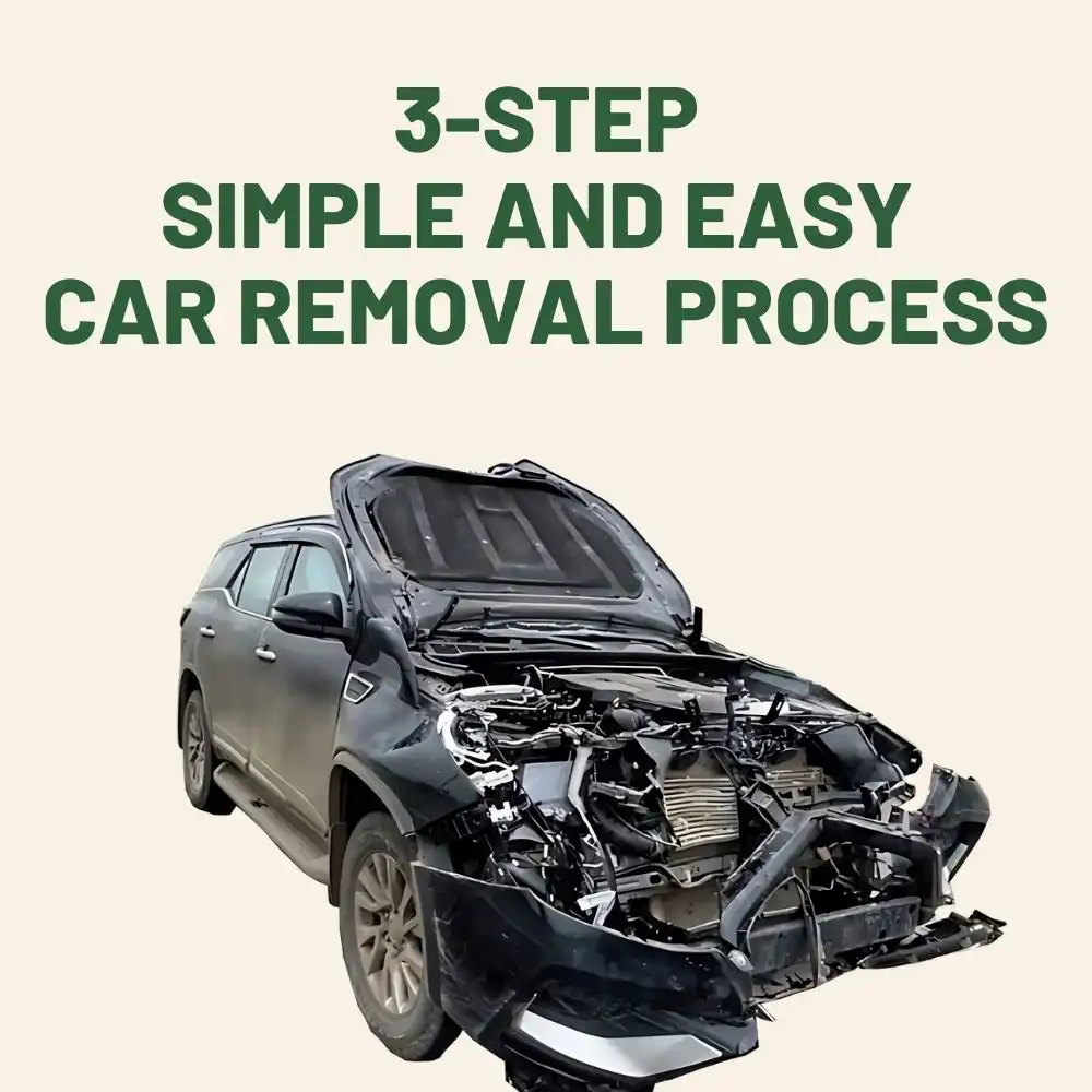 3 step easy simple and convenient car removal process