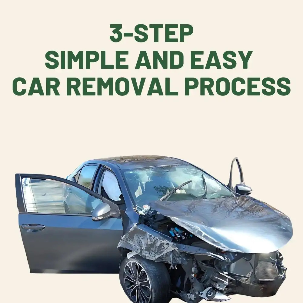 3 step simple and easy car removal process in Maribyrnong