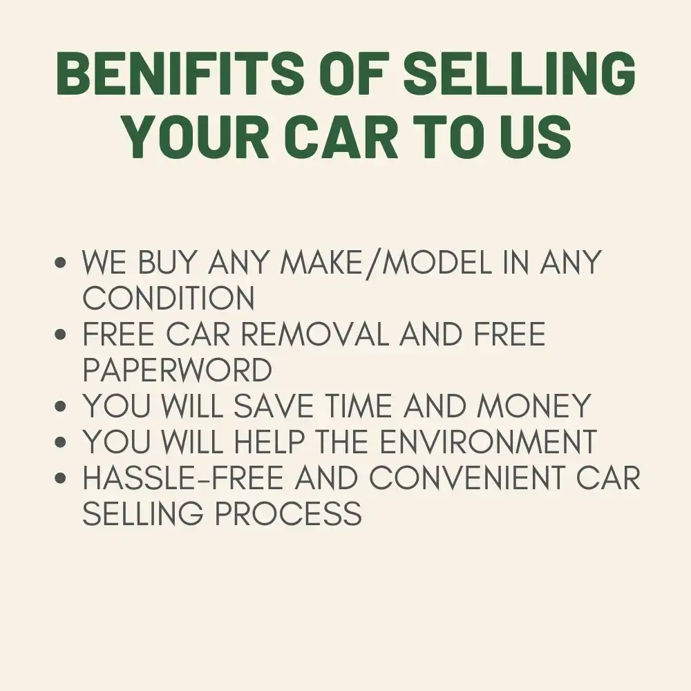 benifits of selling your car to us