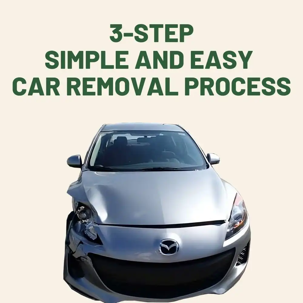 sell your car in just 3 step simple and easy car removal process