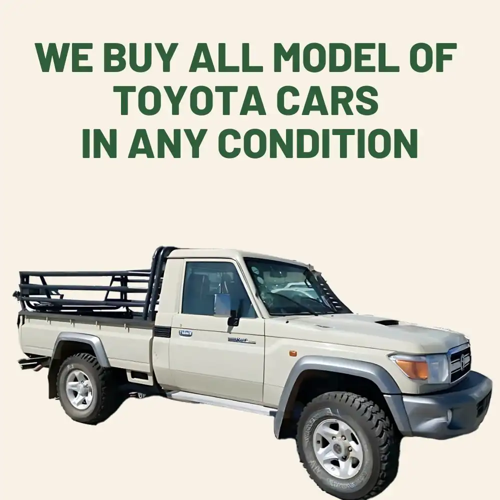 we buy all models of Toyota in any condition
