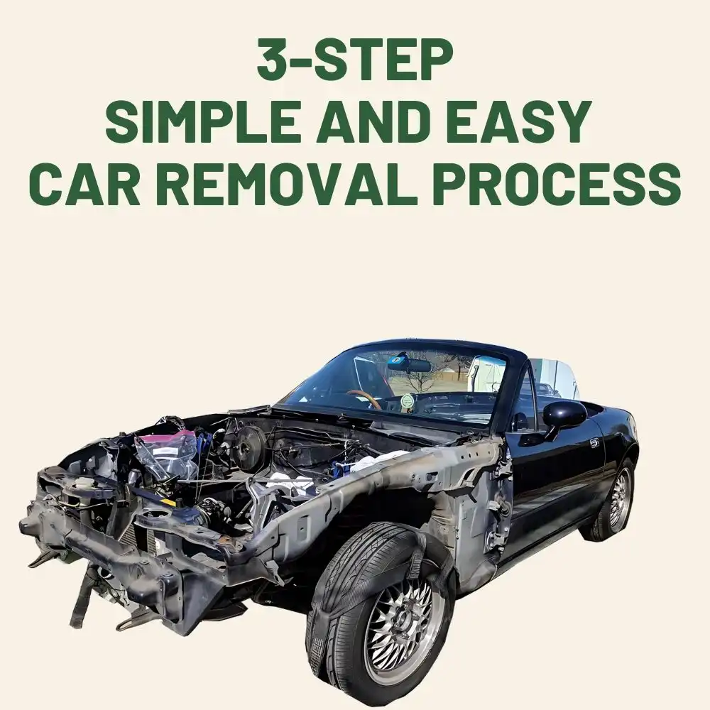 we buy your car in 3 step simple and easy car removal process