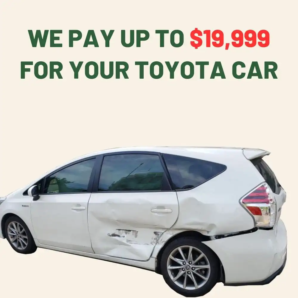 we pay up to 19999 for your Toyota car