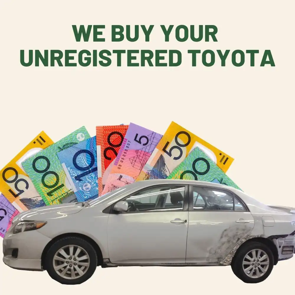 we buy your unregistered toyota