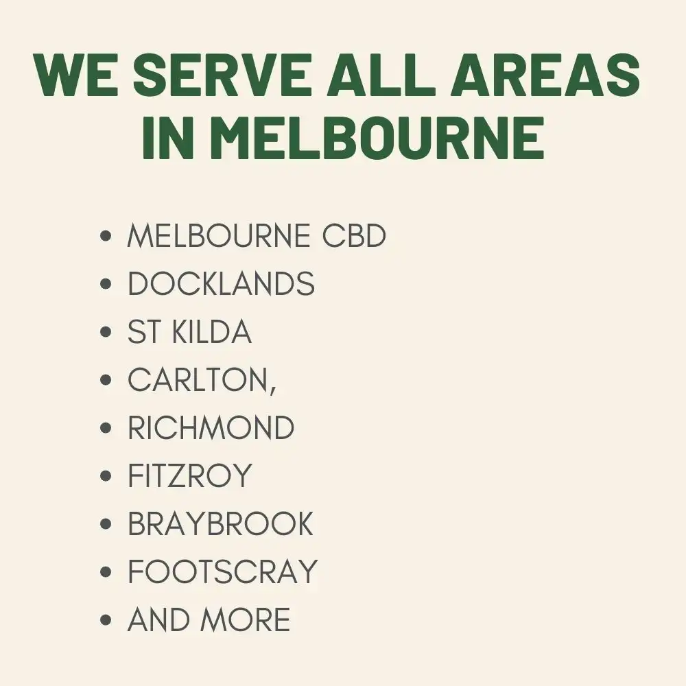 we cover all areas in Melbourne