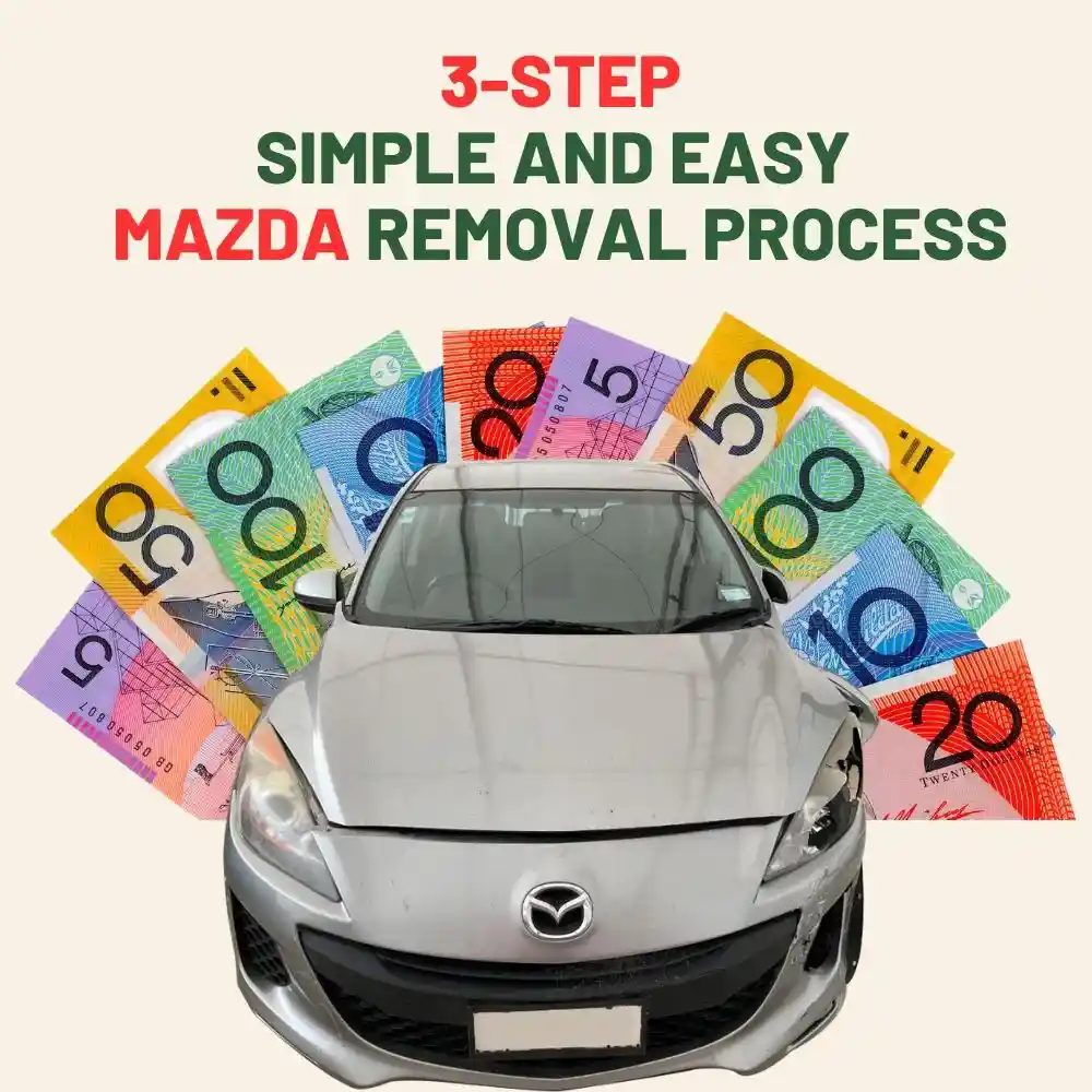 3 step simple and easy Mazda removal process