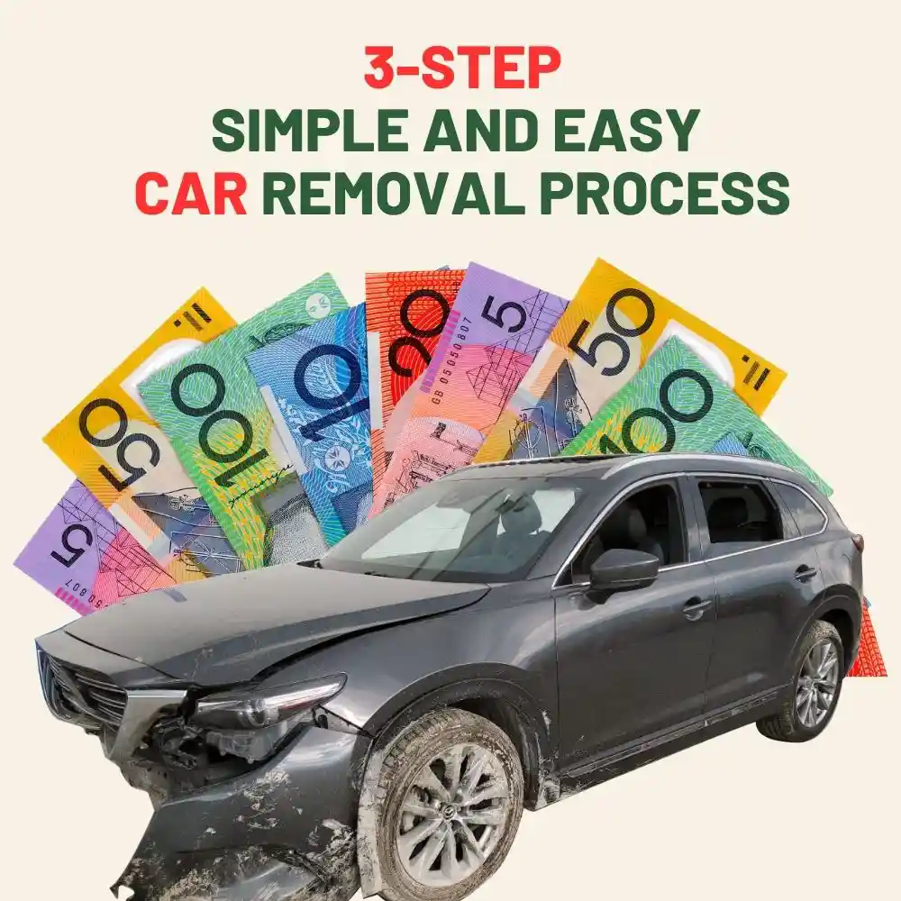 3 step simple and easy car removal process with Gold Car Removals